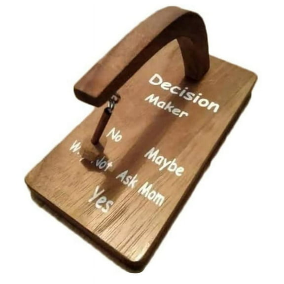 Decision Maker,Swing Decision Maker Pendulum in Indecisive Moments for Find the Answer to Your Question,B,1 x wooden ornaments,As Shown