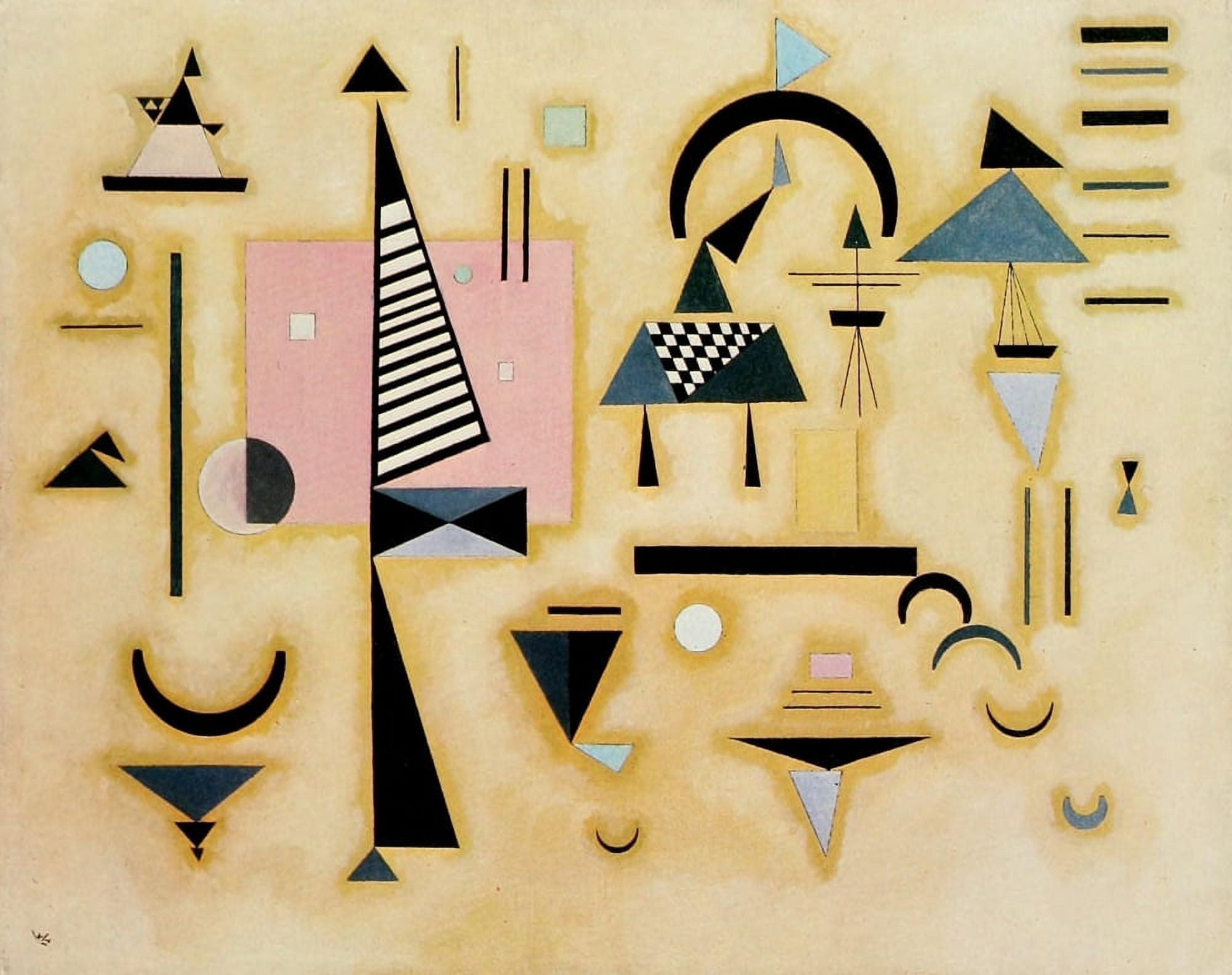 Decisive Rose 1932 Canvas Art - Wassily Kandinsky (24 x 36)