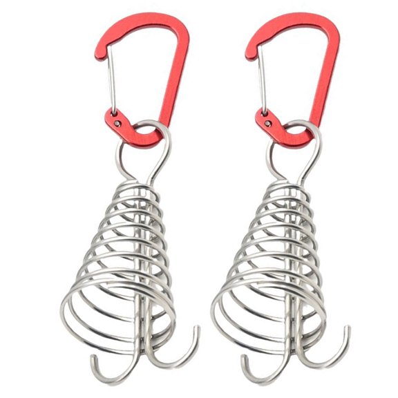 Deck Anchors Peg with Spring Buckle Windproof Octopuses Tent Stakes Wind Rope Anchors Easy to Installation