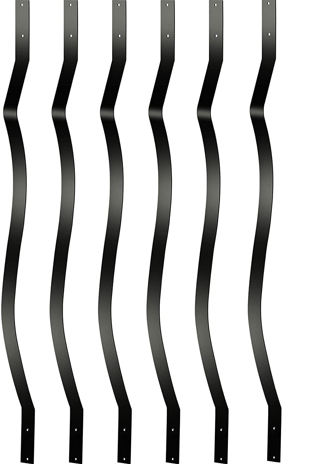 Deck Balusters 61 Pack Metal Deck Spindles, 32.25"x1" Staircase