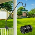 thumbnail image 1 of Deck Bird Feeder Hanger for Railing, 28inch Deck Hook for Bird Feeder Pole, Heavy Duty Fence Balcony Railing Bracket for Hanging Hummingbird Feeder,Planter,Flower Baskets,Lanterns,Wind Chimes, 1 of 7