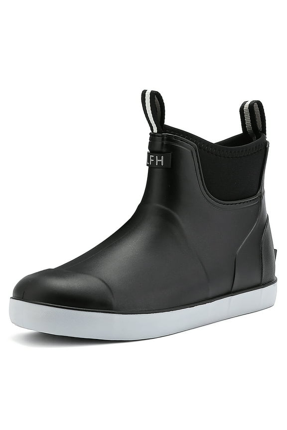 Deck Boots for Men,OutdoorRubber Fishing Garden Waterproof Ankle Rain Boots