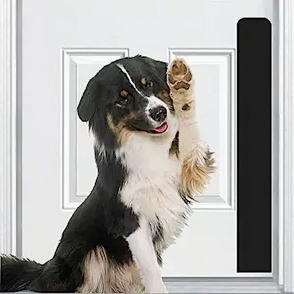 Deck the Door Decor Dog Scratch Door Protection Plate Anodized Aluminum Magnetic Mount for Steel Doors Multiple Finish Colors Sizes for All Doors 4 x 30 Full Length Satin Black Walmart