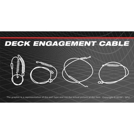 Deck Engagement Cable For Craftsman T1700 Lawn Tractor 13BL78XT099 13BL78XT299