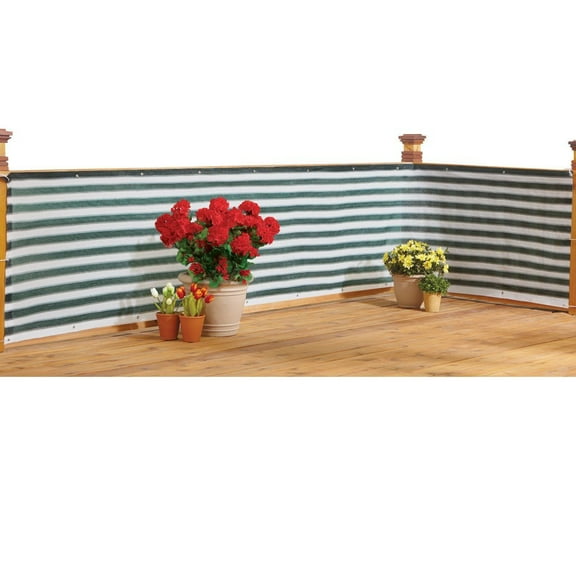 Deck & Fence Privacy Netting Screen Green Stripe