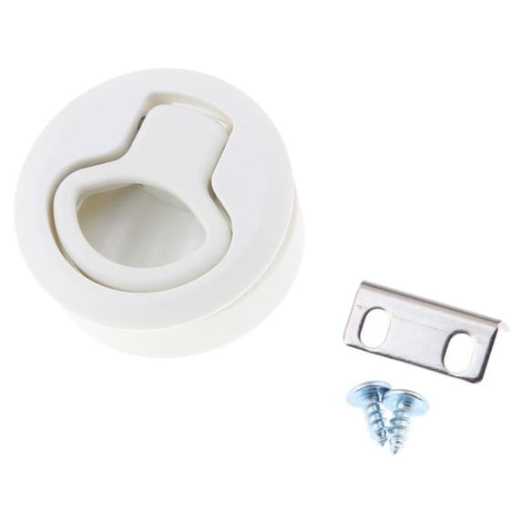 Deck Hatch Latch Door White 2.4" Flush Pull Latch Boat Marine