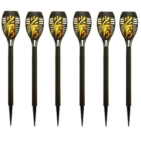 Deck Impressions OPP Solar Tiki Torch Light, 6-Pack