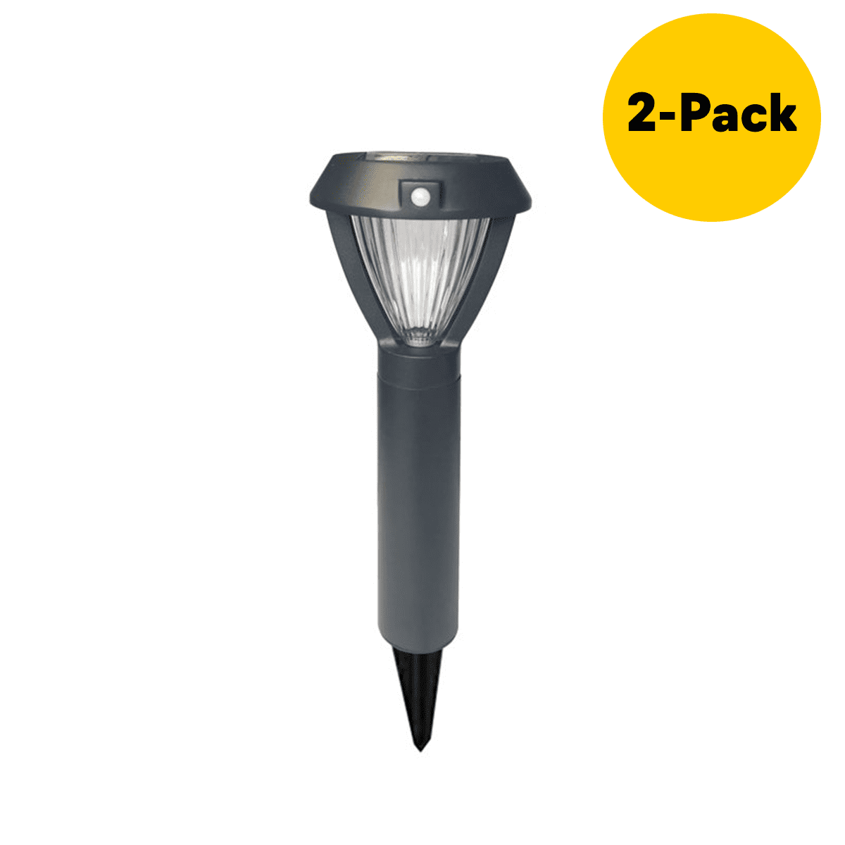 Deck Impressions Solar Black Motion Sensing LED Path Lights (2Pack) Great for Everyday, Fall