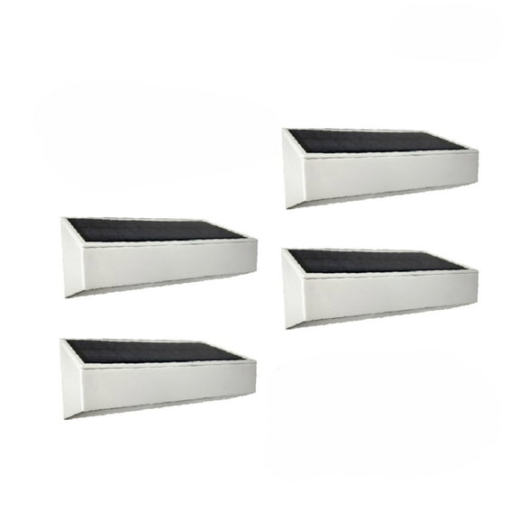 Deck Impressions Solar Wall Wash Light Attaches to Exterior Walls, Fences, Gutters, and Fascia Boards (4 Pack)