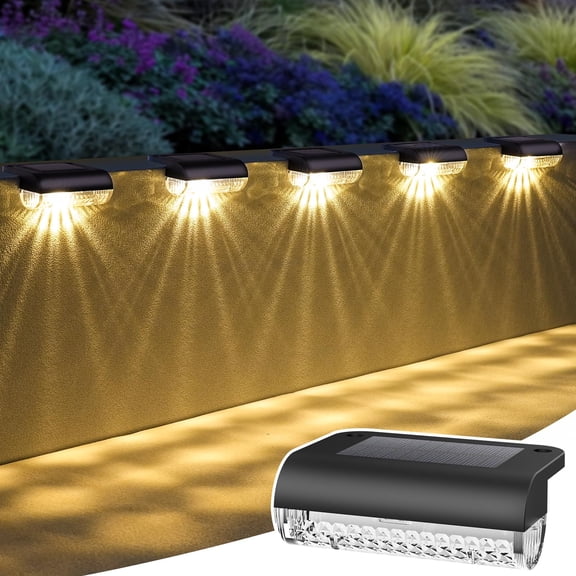Deck Lights 12-pack 3000K Warm White for Outdoor Stairs Fence Railing Patio