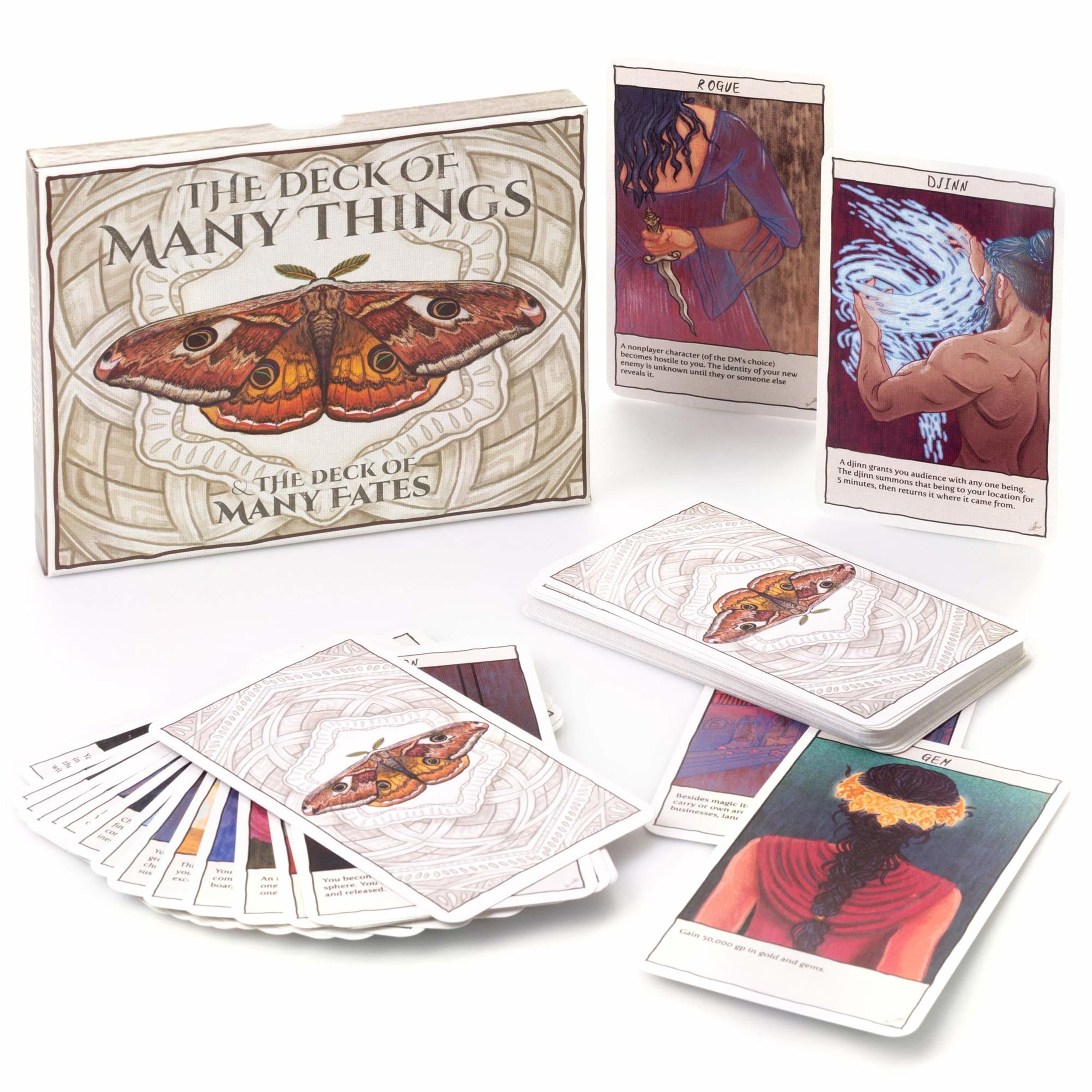 The Deck Of Many Things & The Deck Of Many Fates – 49 Handillustrierte Fantasy-Karten Für RPG & Dungeon Master