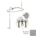 thumbnail image 1 of Deck Mount Clawfoot Tub Shower Enclosure with Faucet and Watering Can Showerhead, 1 of 1
