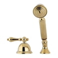 thumbnail image 1 of Deck Mount Hand Shower with Diverter for Roman Tub Faucet, Polished Brass, 1 of 1