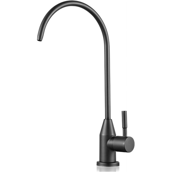 Deck Mounted 304 Stainless Steel Black Kitchen Faucets Direct Drinking Tap Single Handle Water Purifier Faucet Use Fit for Sink