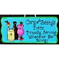 thumbnail image 1 of Deck Or Tiki Bar Personalize Proudly Serving Sign Hot Tub Patio Wall Art Plaque, 1 of 1