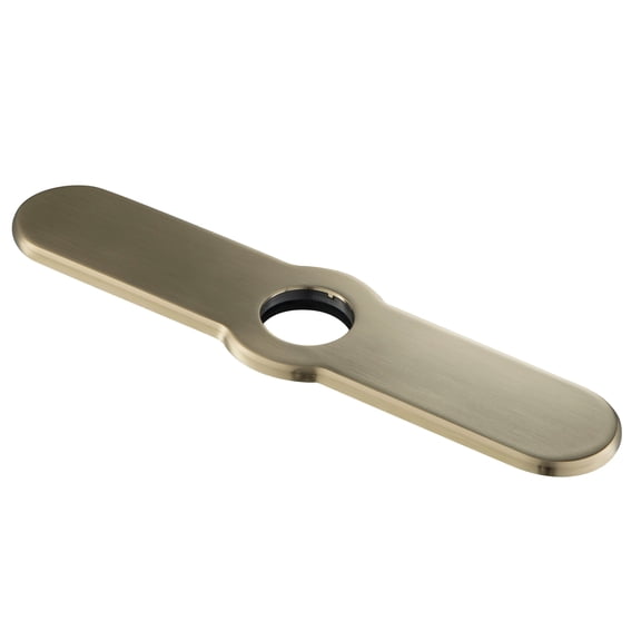 Deck Plate for Kitchen Faucet in Brushed Gold