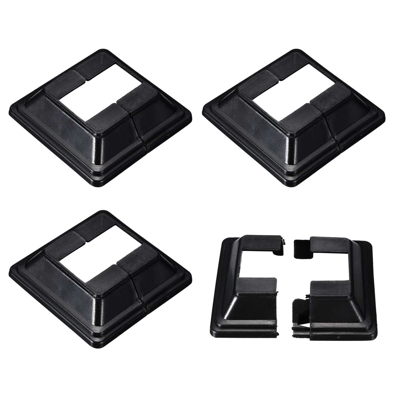 Deck Post Base Cover, 4Pcs Split Style Post Bracket 42x21mm/1.65x0.83