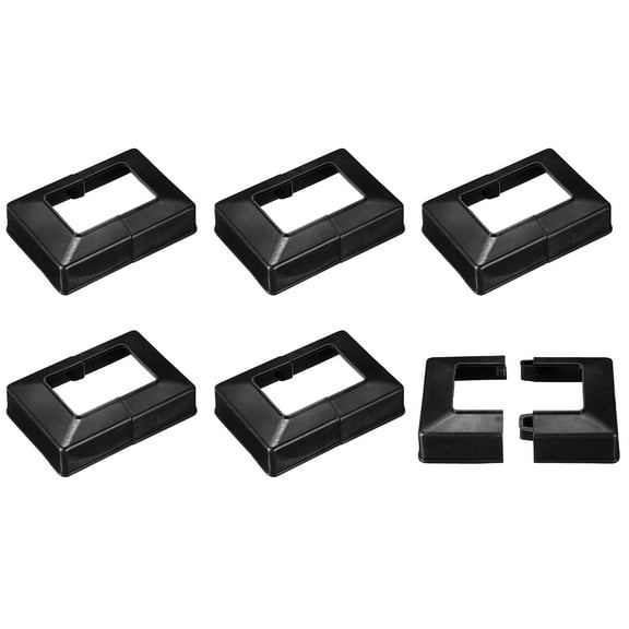Deck Post Base Cover, 6Pcs Split Style Post Bracket 61x41mm/2.4x1.61" Post Base for Hand and Stair Rails