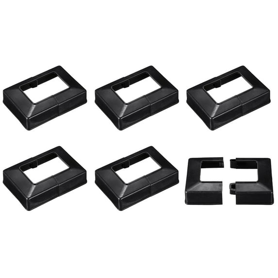 Deck Post Base Cover, 6Pcs Split Style Post Bracket 61x41mm/2.4x1.61" Post Base for Hand and Stair Rails