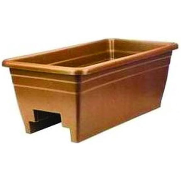 Deck Rail Planter, Clay, 24''$$Garden & Patio