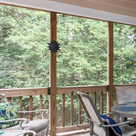 Deck Railing Connectors, 2x4 ( 1.5"x3.5") for Fence Railing Handrail Stair Wood Lumber Post with Screws, Black(Parallel,24 Pcs)