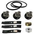 thumbnail image 1 of Deck Rebuild Kit Compatible with Cub Cadet 46" Models LT1045 (2008 and Newer) iT1406 LT1046 13AX11CH710 13AX11CH712 13AX11CH709 Includes 3 Spindles with Pulleys, 3 Blades, 2 Idler Pulleys, and 1 Belt, 1 of 7