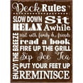 thumbnail image 1 of Deck RulesMetal Sign, 1 of 2