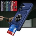 thumbnail image 1 of Deck for Samsung Galaxy A35 Phone Case with Finger Ring Holder Kickstand, Heavy Duty Shockproof Rugged Protective Case for Samsung Galaxy A35, Working with Magnetic Car Phone Mount,Blue, 1 of 7