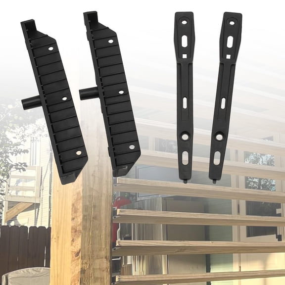 Deck Sunblind System Brackets 2 Set, Louver Hardware Kit For Blinds And Shutters