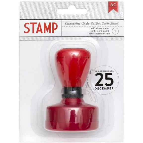 American Crafts Deck The Halls Self-Inking Stamp-Do Not Open