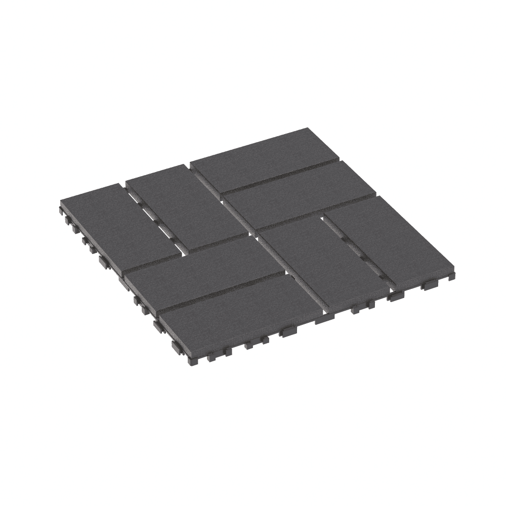 Deck Tiles 44 Pack 12"x12" Waterproof All-Weather Outdoor Floor Tiles, PP Interlock Patio Tiles for Poolside Balcony Backyard Garden Porch Bathroom