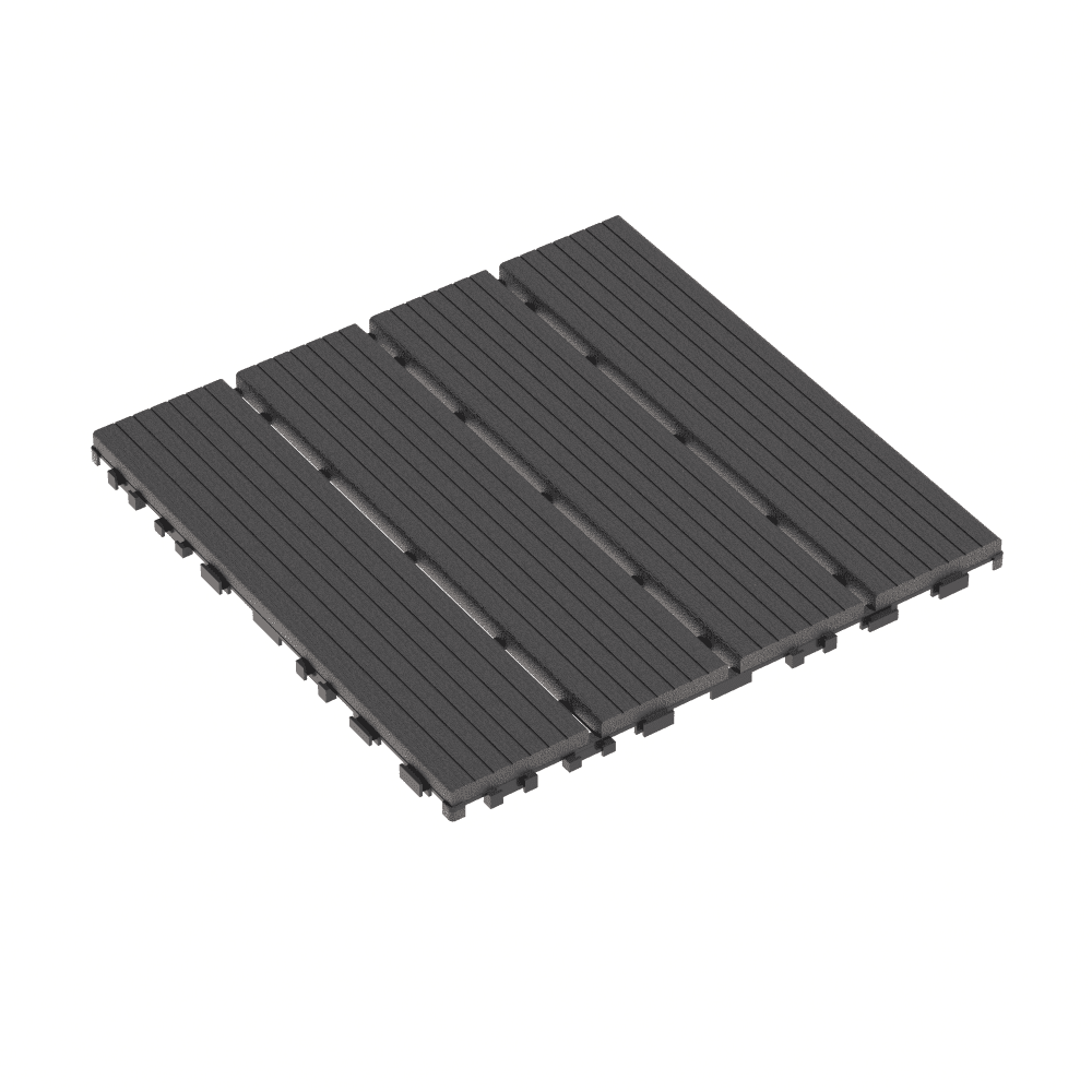 Deck Tiles 44 Pack 12"x12" Waterproof All-Weather Outdoor Floor Tiles, PP Material Patio Decking Tiles for Poolside Balcony Backyard Garden Porch