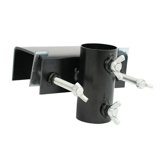 Deck Umbrella Holder Adjustable Metal Clamp for Patio Balcony Railing with Non Slip Base and Rustproof Design