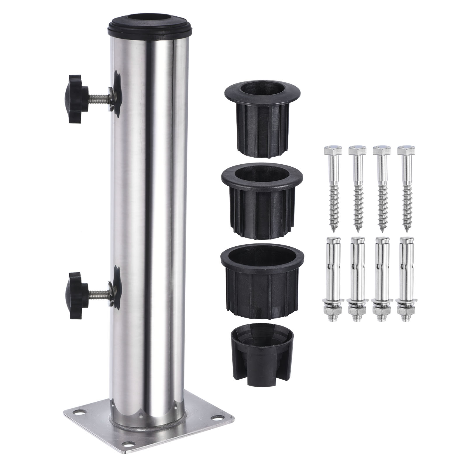 Deck Umbrella Mount Outdoor, Stainless Steel Adjustable Windsock Pole