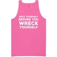 thumbnail image 1 of Deck Yourself Before You Wreck Neon Tank Top, 1 of 1