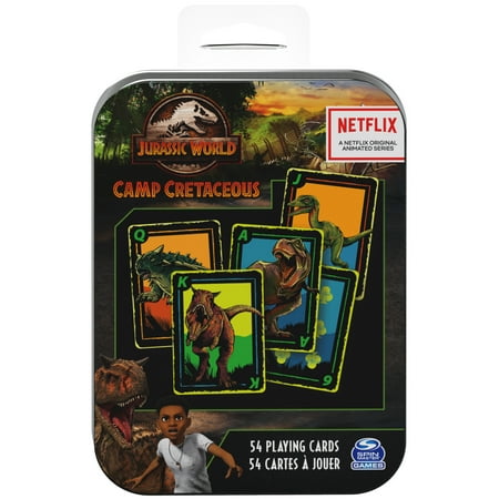 Deck of Playing Cards in Tin for Games Go Fish Old Maid Crazy 8’s Slapjack, for Kids Ages 4 and up (Styles May Vary)