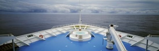 Deck of a cruise ship Hawaii USA Canvas Art - Panoramic Images (36 x 12)