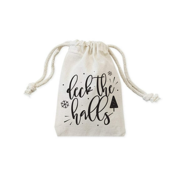 Deck the Halls Christmas Holiday Favor Bags, 6-Pack