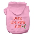 thumbnail image 1 of Mirage Pet Deck the Halls Y'all Screen Print Dog Hoodie Light Pink L, 1 of 11