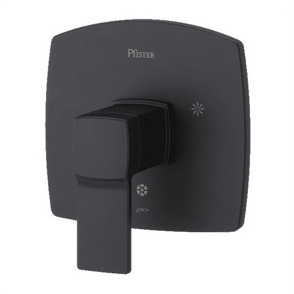 Deckard 1-Handle Tub & Shower Valve Only Trim in Matte Black