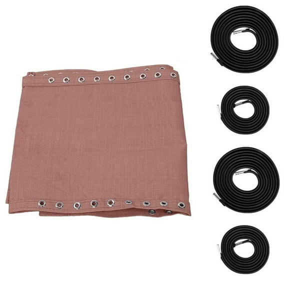 Deckchair Replacement Kit - 160x43cm Fabric Cord Set with Elastic Ropes for Beach Chair Repair, DIY Upgrade (White+Gray, Coffee, Dark Gray, Navy Blue, Black)