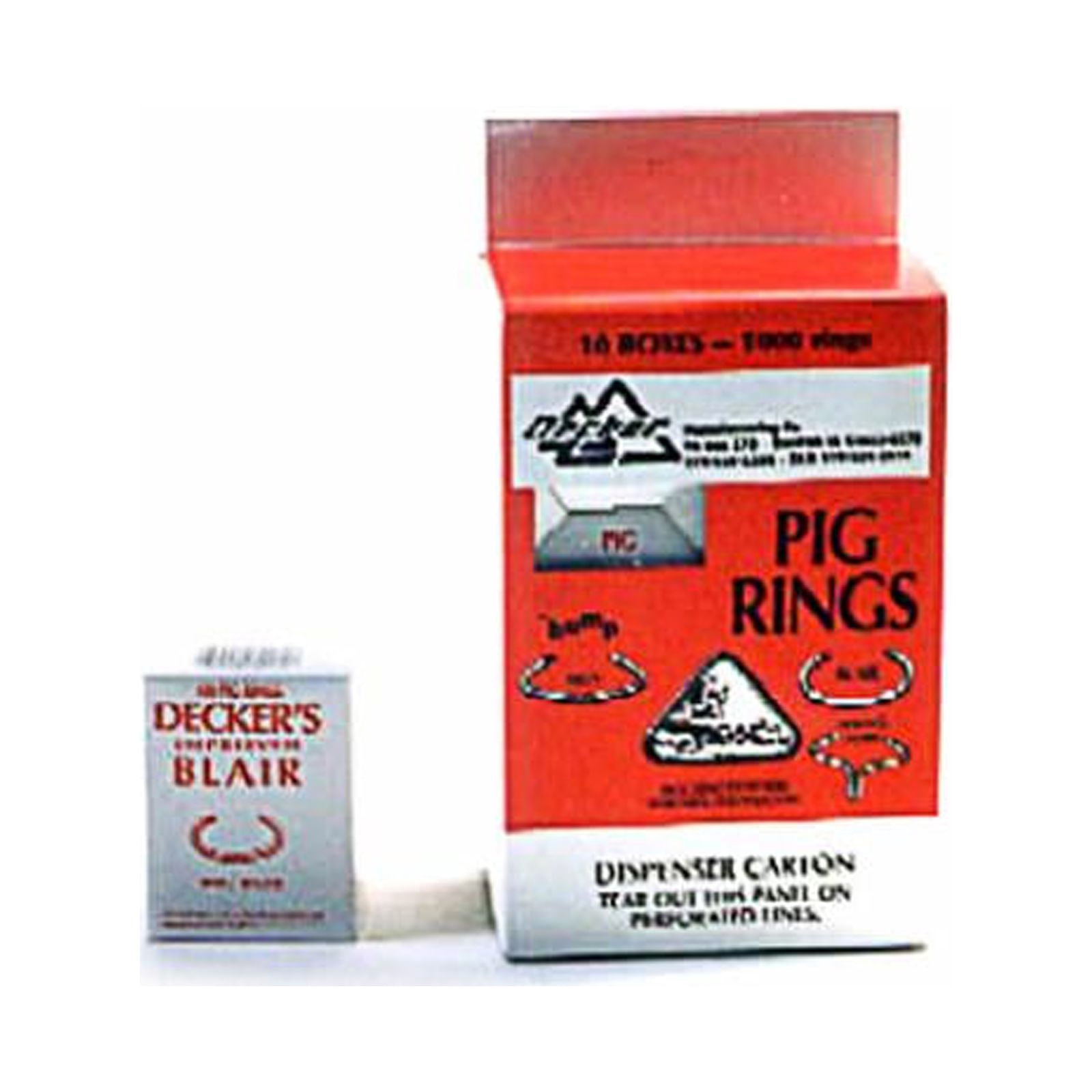 Decker 4 Blair Pig Ring, No. 1, 100-Pk. - Quantity 10