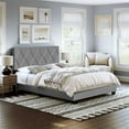 thumbnail image 1 of Decker Linen Upholstered Platform Bed, 1 of 1