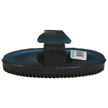 Decker Manufacturing Mini Rubber Curry Comb Bath Brush - For Horses - 5 Inch, Black