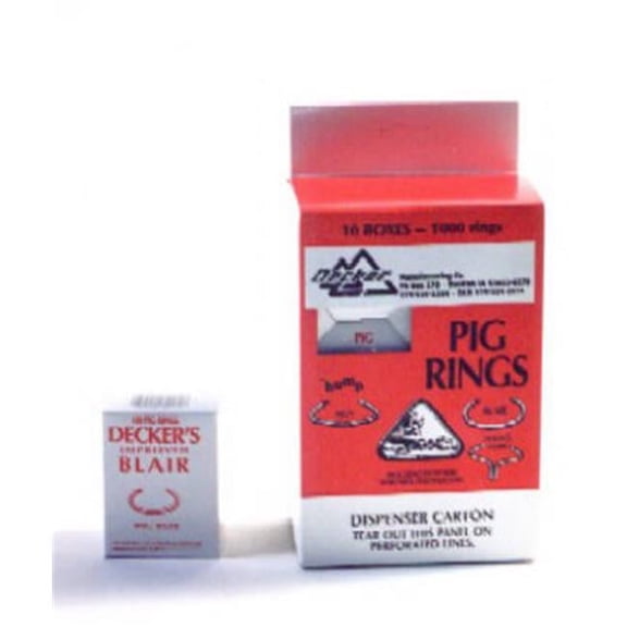 Decker Mfg 4 100 Pack No. 1 Pig Ring