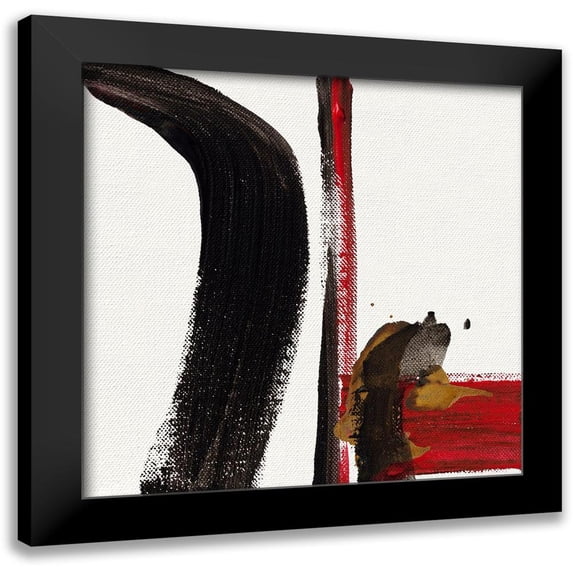 Decker, Regina 12x12 Black Modern Framed Museum Art Print Titled - Ohne Titel V