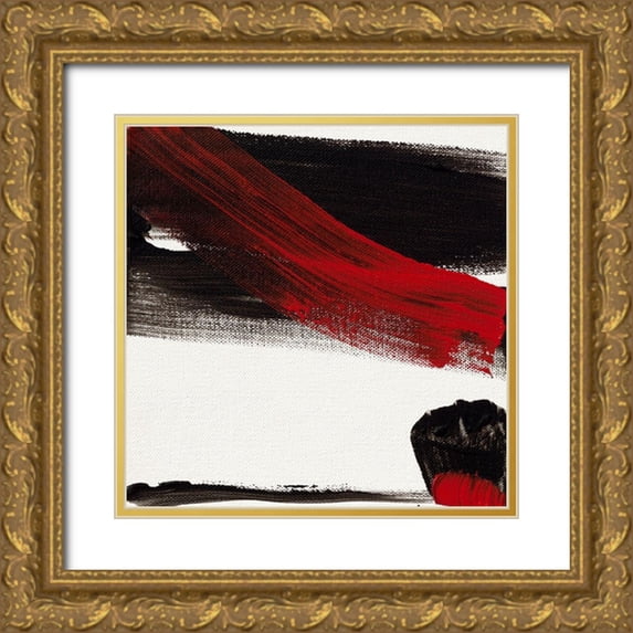 Decker, Regina 20x20 Gold Ornate Wood Framed with Double Matting Museum Art Print Titled - Ohne Titel VIII