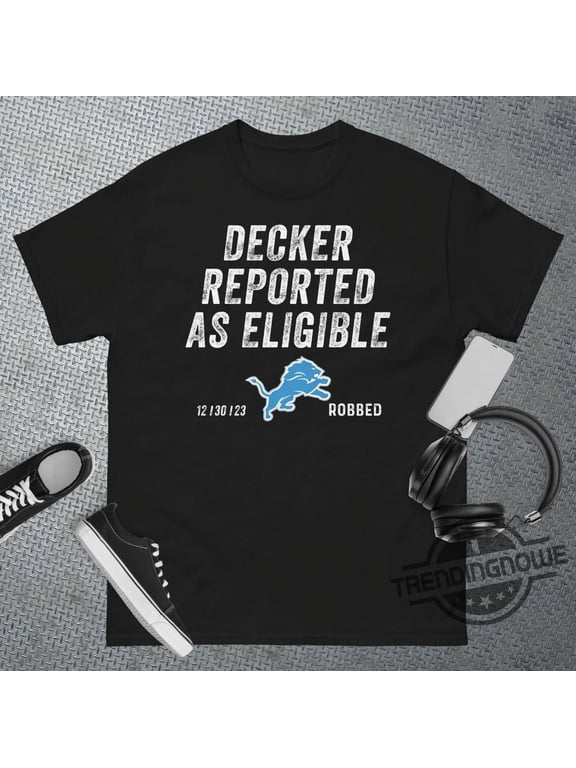 Decker Reported As Eligible Shirt
