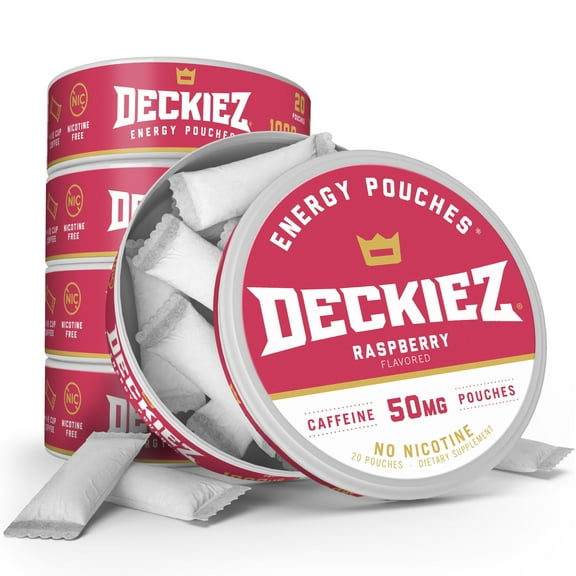 Deckiez Raspberry Fuego Flavored Caffeine Pouches
