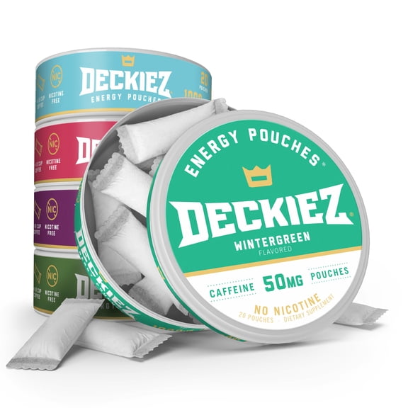 Deckiez Variety 5-Pack Flavored Caffeine Pouches